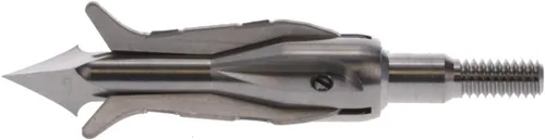 Vista 5 de New Archery Products Spitfire 3 Titanio 100 Grano Despliegue Frontal Arco Bowhunting Mecánico Broadhead - Paquete de 3