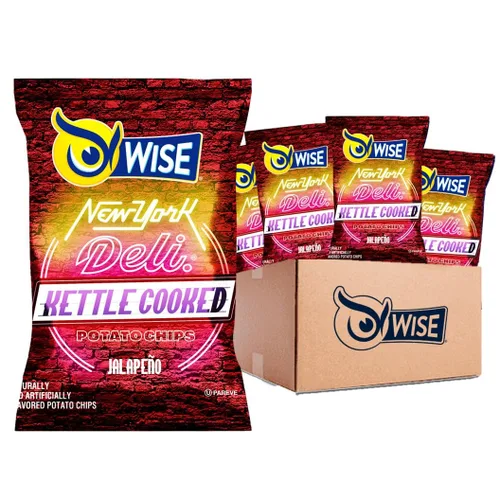 Vista 7 de Wise Snacks BBQ Patatas fritas, 0.75 onzas (paquete de 40) – Asador crujiente y sabroso, sin gluten, sin OMG, papas fritas perfectas para fiestas
