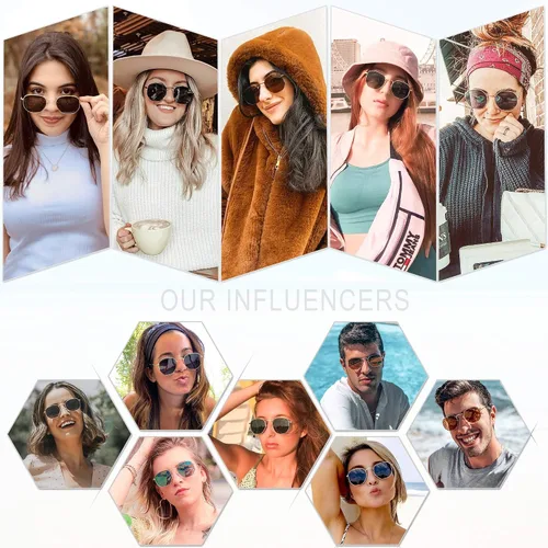 Vista 3 de SOJOS Lentes de sol polarizados para mujer y hombre