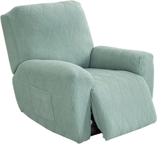 Vista 12 de KRFOONN Fundas elásticas para sillón reclinable con estampado, fundas para sillas reclinables de 4 piezas, fundas para sillón reclinable Lazy Boy