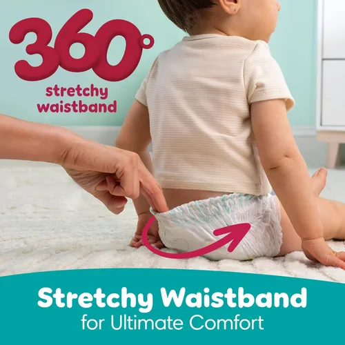 Vista 3 de Pañales Pampers - Swaddlers 360° - Talla 3, 70 unidades, hasta 100% de protección contra fugas, ajuste cómodo y seco, diseñado para cambios fáciles
