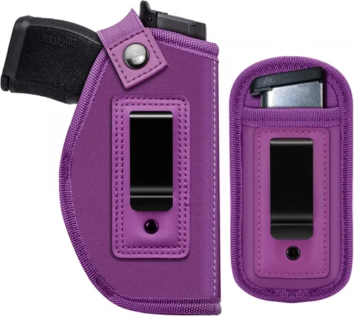 Vista 12 de Funda de pistola para mujeres/hombres, fundas IWB universales para transporte oculto, fundas de pistola diestra/siniestra, compatibles con S&W M&P
