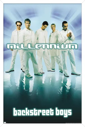 Vista 8 de Trends International Backstreet Boys - Póster de pared del milenio, 22.4 pulgadas de largo x 14.7 pulgadas, versión enmarcada en madera de granero