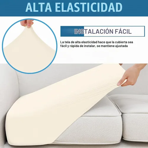 Vista 4 de Smiry Fundas de cojín impermeables para sofá, funda de cojín elástica para sofá