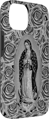 Vista 6 de Funda para iPhone 11 Nuestra Señora Virgen De Guadalupe Virgen María Floral