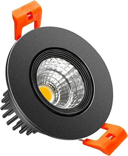 Vista 14 de inShareplus Downlight LED de 2 pulgadas, iluminación empotrable de 3 W, regulable, luz blanca cálida de 3000 K, CRI80, luces de techo
