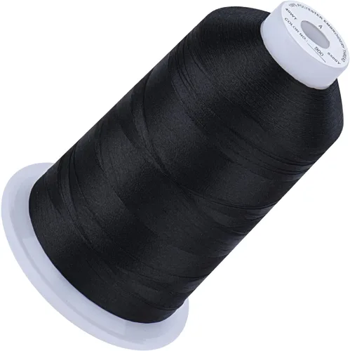 Vista 111 de Simthread 5500 yardas de hilo de bordar, 5000M de alto rendimiento 40WT 100% hilo de poliéster – 170+ colores vívidos, clasificado de alta velocidad