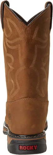 Vista 3 de Rocky Botas de trabajo originales Ride Crazy Horse con puntera de acero para hombre