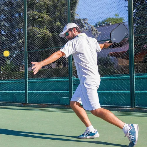 Vista 6 de Raqueta de pickleball FH-500 T700, raqueta de pickleball ofensiva de 0.551 in de grosor a dos manos, velocidad y control
