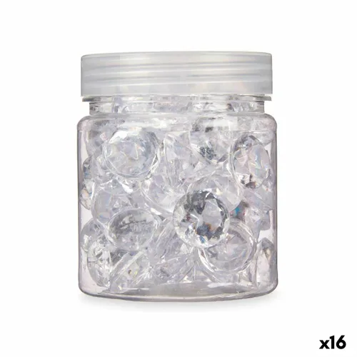 Vista 2 de Piedras Decorativas Gift Decor Transparente 150 g Diamante (16 Unidades)