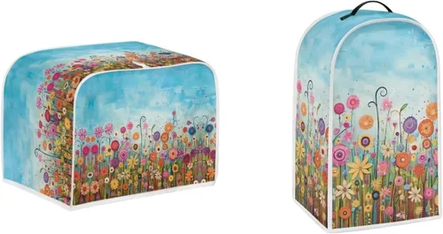 Vista 33 de Cubiertas para tostadoras de murciélagos de 2 rebanadas, protectores decorativos a prueba de polvo, cubiertas de tostadora, resistentes a