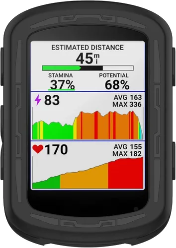 Vista 4 de Carcasa compatible con Garmin Edge 840/540, Disscool Soft Anti Drop TPU Funda protectora de repuesto para Smartwatch Accesorios (negro)