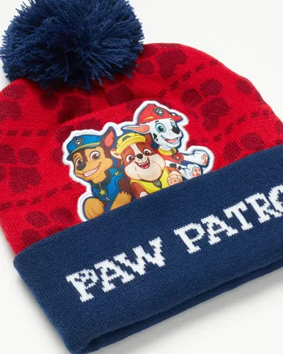 Vista 4 de Nickelodeon Paw Patrol - Conjunto de gorro y guantes de invierno para niños edad 2-7
