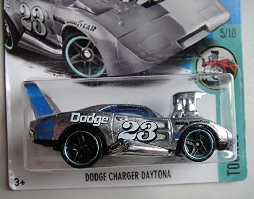 Vista 2 de Hot Wheels Dodge Charger Daytona 2017, ZAMAC exclusivo