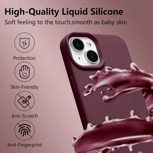 Vista 310 de Funda magnética de silicona para iPhone 13 Pro, color blanco antiguo [Compatible con Magsafe] [Forro de microfibra suave antiarañazos], funda
