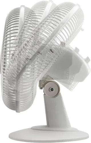 Vista 6 de Ventilador de mesa oscilante Lasko Productos 2012 de 12", Plástico, Blanco, 1