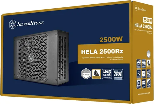 Vista 8 de Silverstone Technology HELA 1300R Platinum ATX 3.0 / PCIe Gen 5 1300W Fuente de alimentación totalmente modular con dimensiones compactas