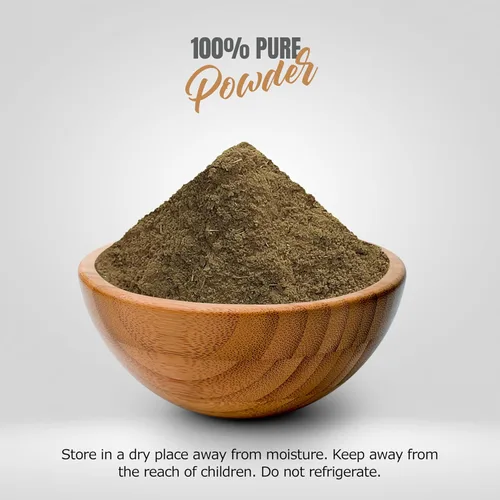 Vista 3 de Herbsforever Khas Powder - Vetiveria Zizanioides - Fuente de vitaminas, proteínas, minerales y fibra dietética - Sin OMG, orgánico, vegano - 454 GMS