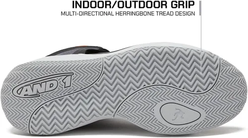 Vista 6 de AND1 Revel Mid - Tenis de baloncesto para hombre, para interiores o exteriores, para calle o cancha, tallas 7-16