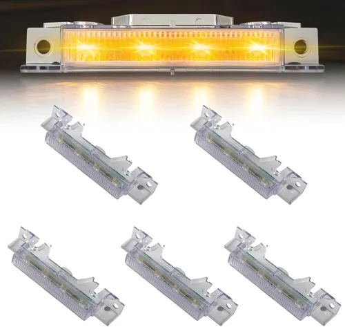 Vista 8 de Marcador superior LED para cabina de techo para Volvo VNL VNM 2008-2017 Lámpara de techo de cabina, impermeable, aprobado por DOT, blanco, lente