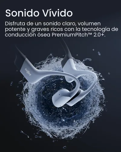 Vista 6 de SHOKZ OpenSwim Pro - Auriculares deportivos de conducción ósea Bluetooth y MP3 de oreja abierta, auriculares de natación, IP68 impermeables