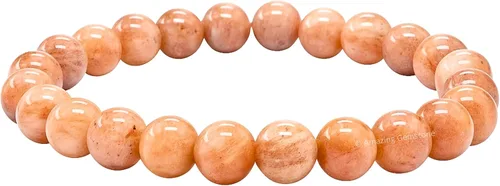Vista 704 de Amazing Gemstone Crystal Bracelet for Women Men's Gifts - Protection Healing Crystal Bracelet - 8mm Gemstone Beaded Stretchable Bracelet Pulseras