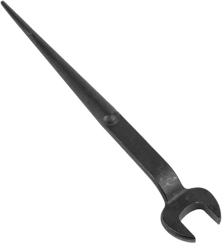 Vista 14 de KLEIN TOOLS 3212TT Llave de boca abierta de construcción con orificio para amarrar, fabricada en EE. UU., apertura nominal de 1-1/4 pulgadas, perno