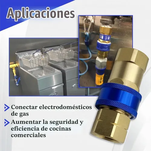 Vista 5 de A75 - Accesorio de desconexión rápida, 3/4 pulgadas, apagado térmico automático