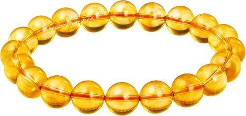 Vista 782 de Amazing Gemstone Crystal Bracelet for Women Men's Gifts - Protection Healing Crystal Bracelet - 8mm Gemstone Beaded Stretchable Bracelet Pulseras