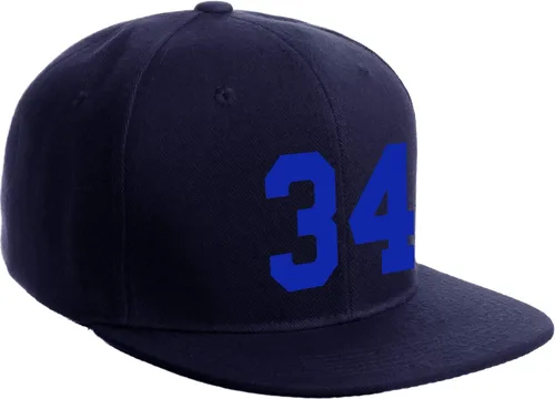 Vista 95 de Número de equipo modificado para requisitos particulares del jugador del color del sombrero del Snapback de la visera plana clásica de la visera