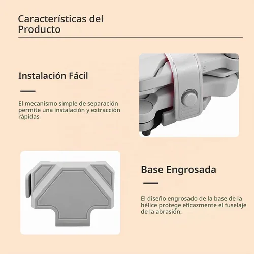 Vista 6 de Protector de hélice para DJI Mini 4K/Mini 2 SE/Mini 2/Mavic Mini, protector de hoja de dron de liberación rápida y correa estabilizadora, accesorios