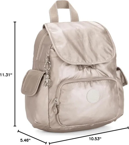 Vista 7 de Kipling CITY PACK MINI Mochila pequeña, Brillo metálico., Tamaño único