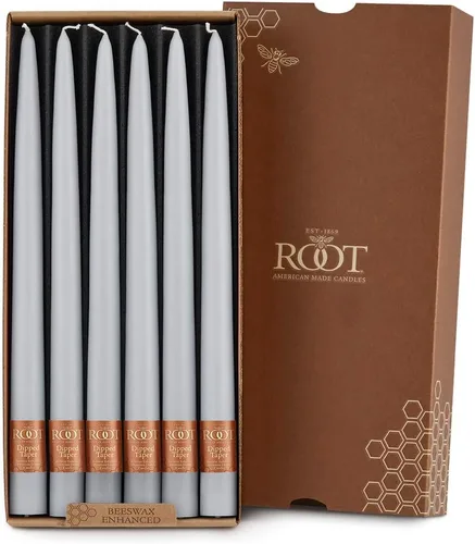 Vista 22 de Root Candles Arista Timberline - Velas para cena de 12 pulgadas, sin aroma, 12 unidades, color negro