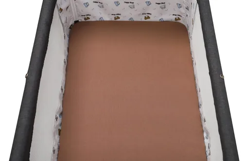 Vista 6 de Juego de sábanas de moisés, paquete de 2 sábanas bajeras ajustadas, elásticas ultra suaves, para colchón de cuna rectangular ovalada de reloj