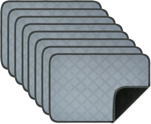 Vista 27 de RIOUSSI - Almohadillas reutilizables para orina para perros, cachorros, lavables, absorbentes, a prueba de fugas Soft Material Non-Slip Bottom