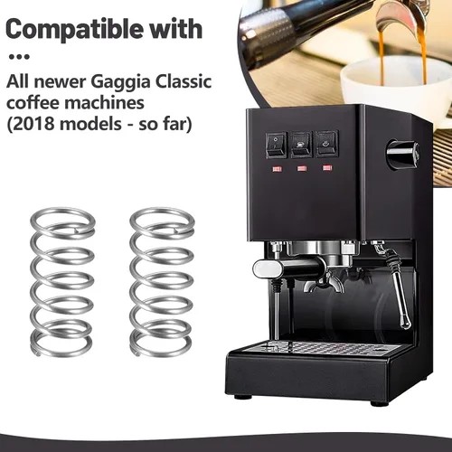 Vista 2 de Máquina de café expreso compatible con Gaggia Classic 9 Bar Opv Coffee Machine Kits para Gaggia Classic Pro Opv Mod Springs Piezas Accesorios