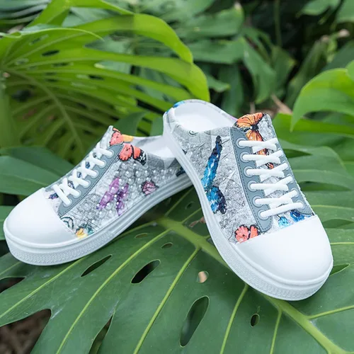 Vista 4 de CERYTHRINA Zapatos de jardín, zuecos de secado rápido, pantuflas para caminar, ligeras, para la lluvia, playa, verano, piscina, zapatos de agua
