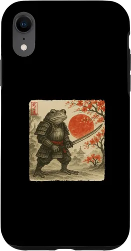 Vista 25 de Frog Samurai Japanese Warrior Costume Sumi-e Art Funny Case for iPhone 16