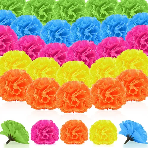 Vista 9 de Syhood 50 piezas de flores de caléndula de Juneteenth Decoración a granel Juneteenth Accesorios 19 de junio de 1865 Decoración del Día