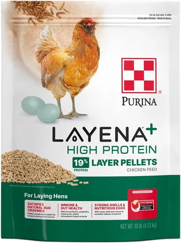 Vista 5 de Purina Layena + Alimento de pollo con alto contenido de proteínas (10 libras)
