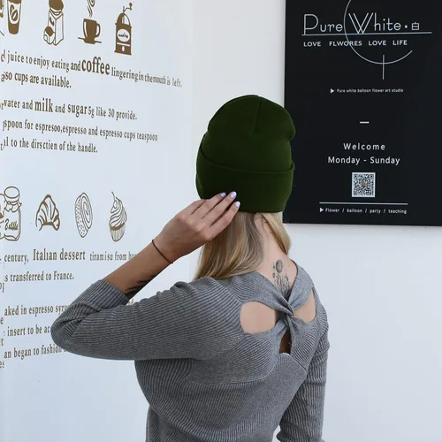 Vista 4 de Rajputana Paquete de 1 y 2 gorros de invierno unisex para hombres y mujeres