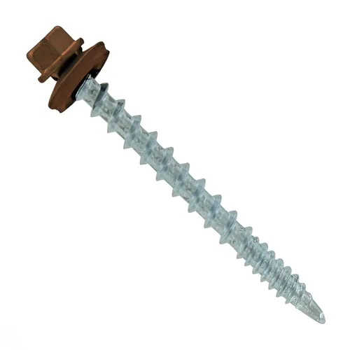 Vista 30 de Fasteners Plus ST Fastening Kwikseal Woodbinder Tornillos de Metal a Madera #10 X 1 Burgundy con Arandela de Goma EPDM, 250 Unidades - Diseñados