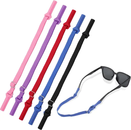 Vista 2 de 5 correas ajustables para gafas, correas de vidrio sin cola, correa de soporte deportivo para gafas y lentes de sol Varios