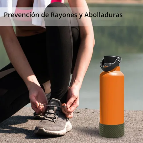 Vista 4 de WUQID Protector para Botella de Agua, Protector de Silicona con Diseño de Diamante Compatible con Vaso Stanleyy de 20-40oz y Botella Hydroo Flask