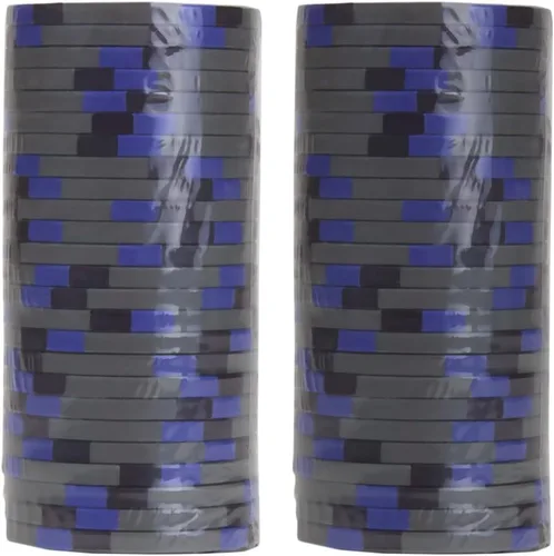 Vista 2 de Claysmith Gaming Paquete de 50 fichas de póquer Showdown, compuesto de arcilla pesada de 0.48 oz