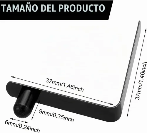 Vista 3 de Moxweyeni 8 clips de resorte con botón de presión, clips de poste de tienda de campaña de acero inoxidable, clips de resorte de remo para kayak