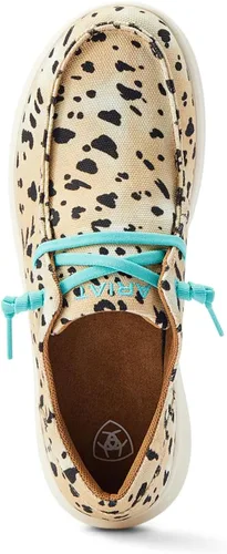 Vista 5 de ARIAT Hilo - Zapatos elásticos planos de estilo casual, color negro