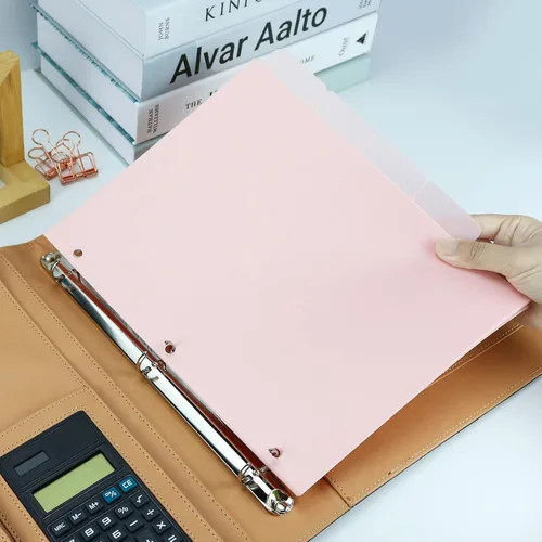 Vista 3 de Koqye Separadores de índice de carpeta de plástico con pestañas