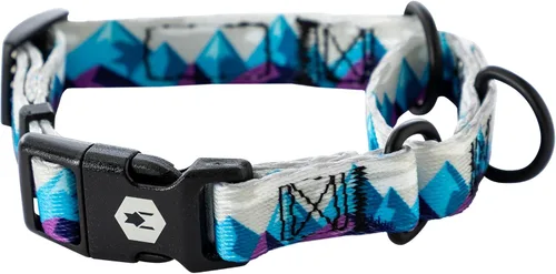 Vista 16 de Wolfgang - Collar de perro Martingala resistente con hebilla de nailon de liberación rápida para caminar y entrenar, estampado BrookTrout, grande