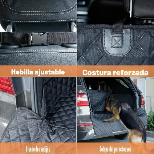 Vista 7 de Funda de carga para perros, impermeable, para mascotas, para SUV, sedanes y furgonetas, con protector de aleta de parachoques, antideslizante